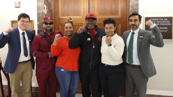 CWAers Rally on Capitol Hill for Bargaining Rights