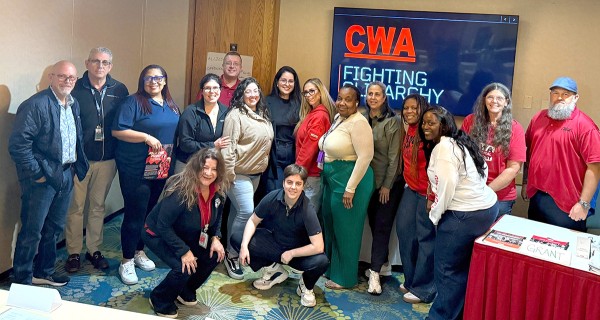 Passenger Service workers participated in CWA's Fighting Oligarchy Training