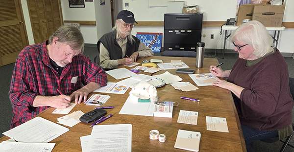 CWA District 1 Retired Members Council Write Postcards to Voters