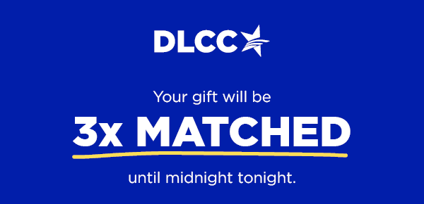 Your gift will be 3x MATCHED until midnight tonight!