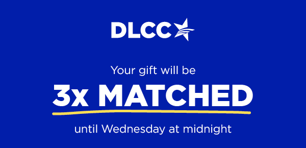 Your gift will be 3x MATCHED until midnight tomorrow!