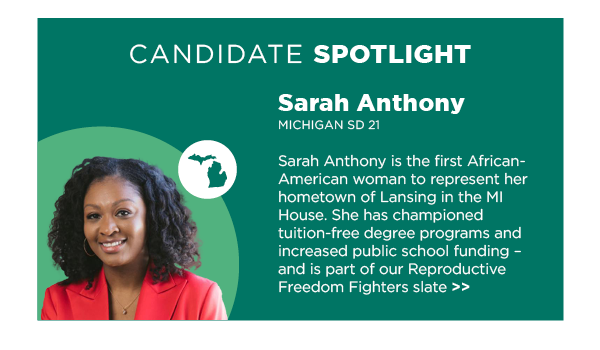 Spotlight Candidate: Sarah Anthony