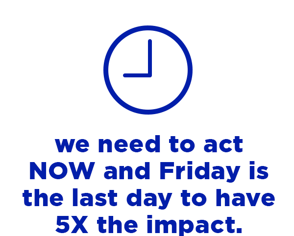 The clock is ticking - we need to act NOW.